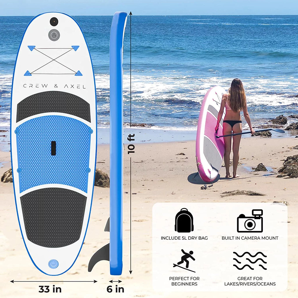 Blue Inflatable Paddle Board SUP Kit Z658901