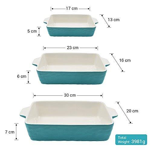 Rectangular Ceramic Glaze Baking Pan U294907