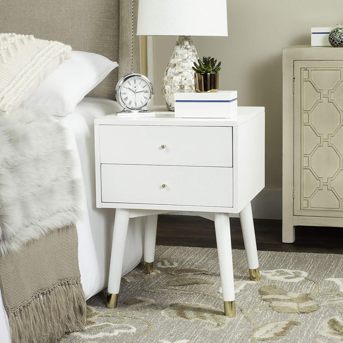 Navy Blue Nightstand C8239