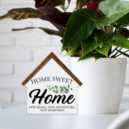 House Shaped Wooden Block Sign I351