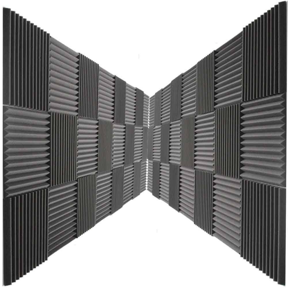 48 Pack Acoustic Panels Studio Foam Wedges Q597995