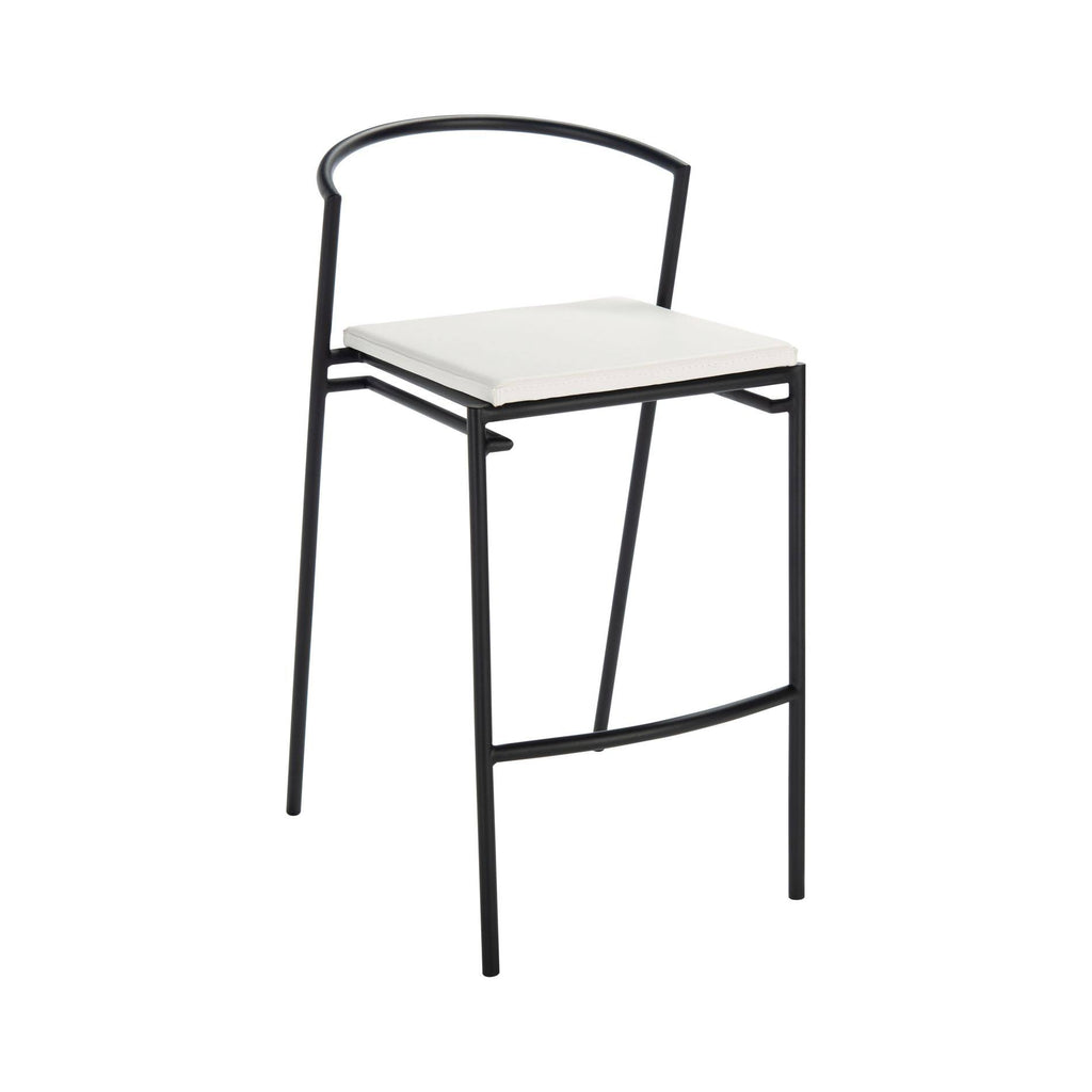 26-inch Counter Stool White/Black V31808