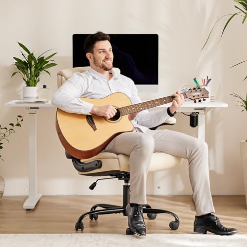 Black Ergonomic PU Leather Office Chair L345990