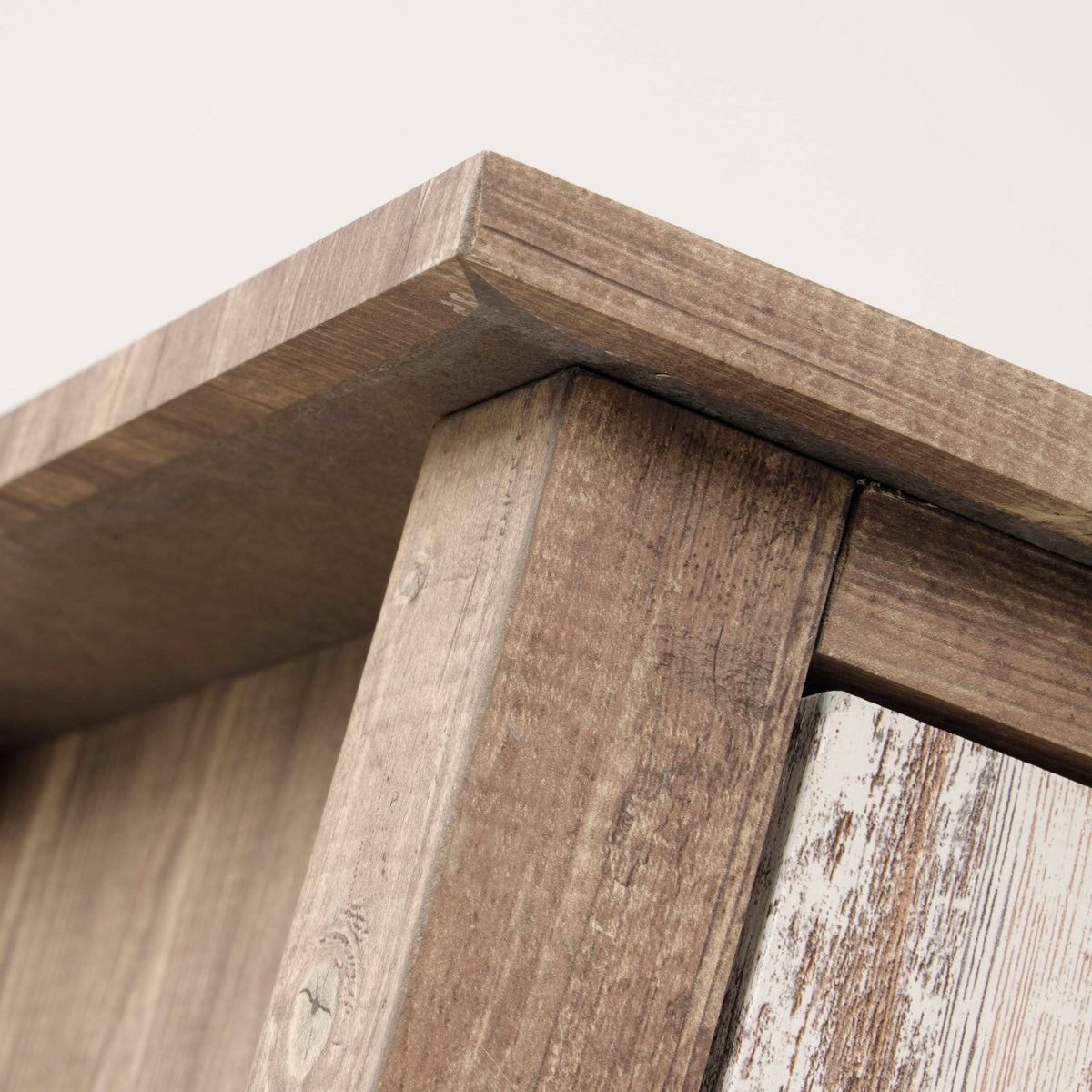 Two Door Cabinet with Rustic Barn Style Doors N592