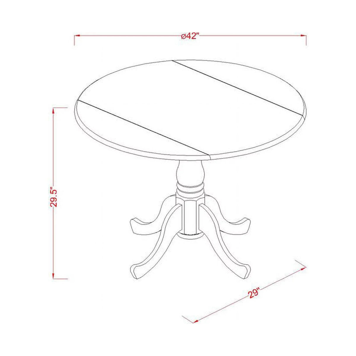 Oak Wood Dining Set with Fabric Seat M7080