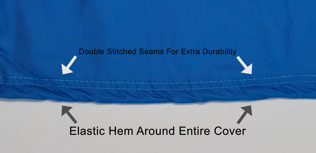 Blue Black All Weather Jet Ski Cover with Trailer Straps and Storage Bag M8631