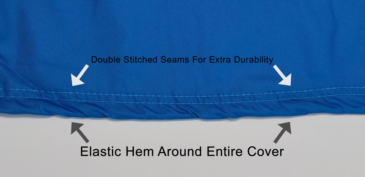 Blue Black All Weather Jet Ski Cover with Trailer Straps and Storage Bag M8631