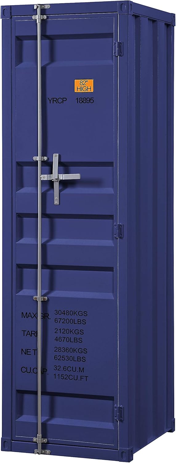 White Single Door Cargo Wardrobe W80118