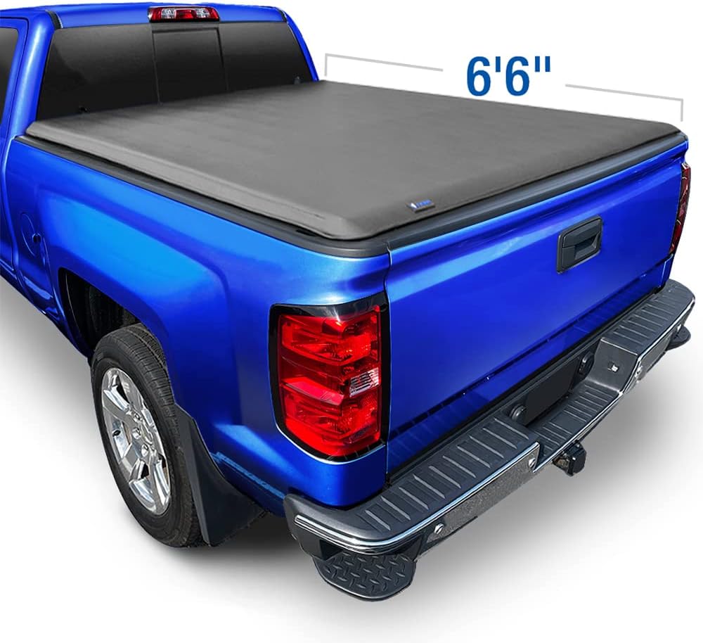 Soft Roll Up Truck Bed Tonneau Cover for 6'6" Bed (78") W650401