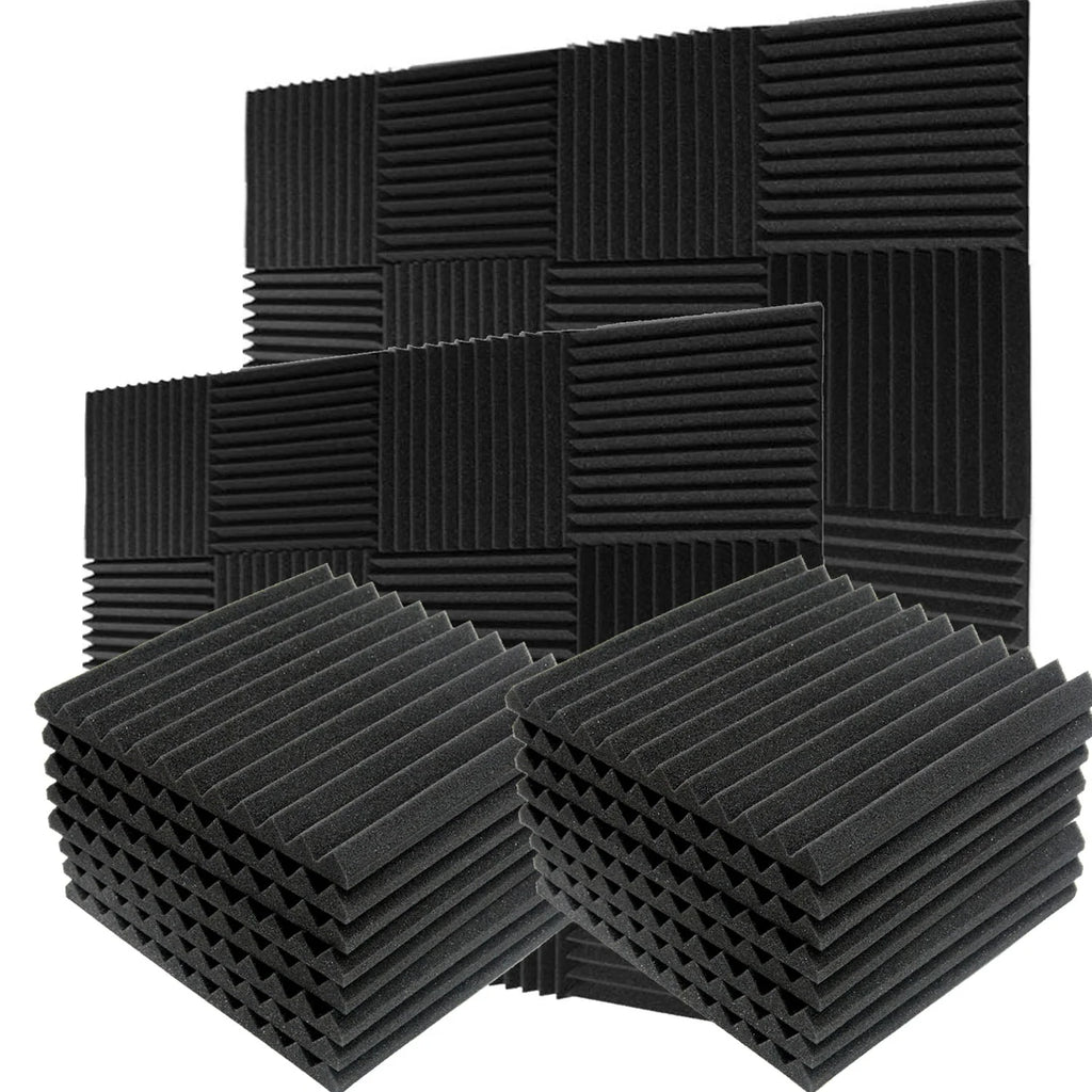 24 Pack Black Acoustic Foam Panels R77348