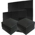 24 Pack Black Acoustic Foam Panels R77348