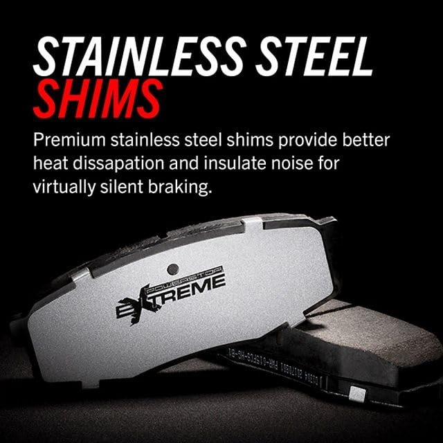 Front Ceramic Brake Pads with Hardware S9703