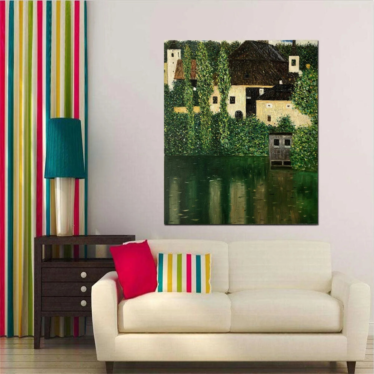 Framed Canvas Painting Wall Art B841926