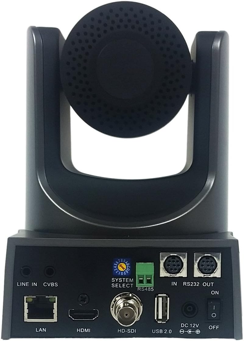 Gray PTZ IP Streaming Camera with HDMI and 3G-SDI Outputs D858