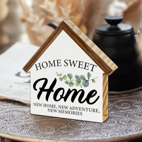 House Shaped Wooden Block Sign I351