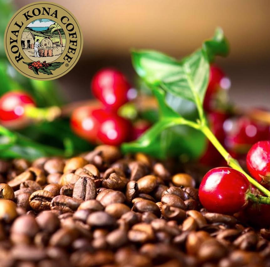 2-PACK 100% Hawaiian Kona Coffee Medium Roast Ground - 7 Ounce Bags (Pack of Two) O90795