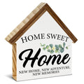House Shaped Wooden Block Sign I351