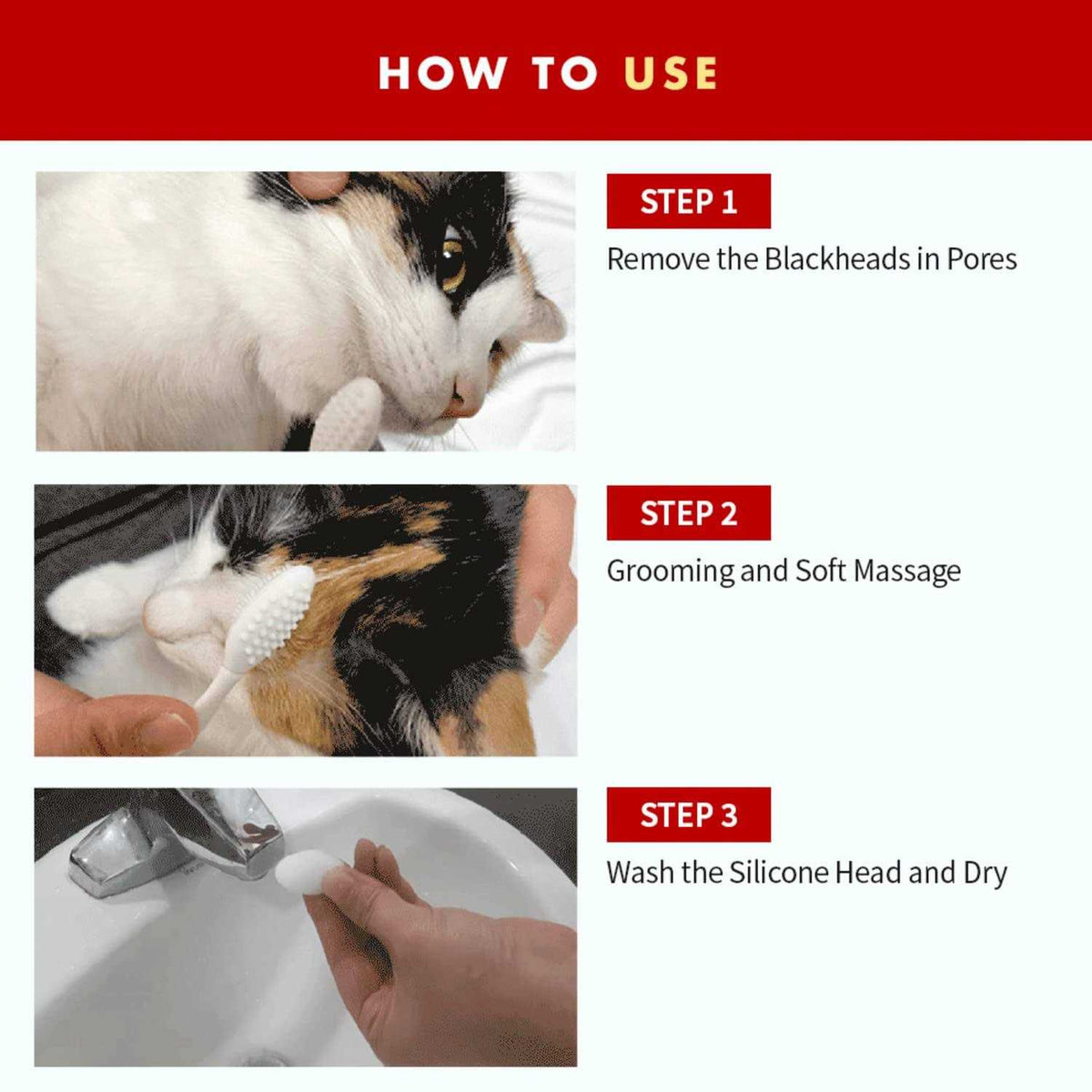 Black Cat Acne Chin Brush C468