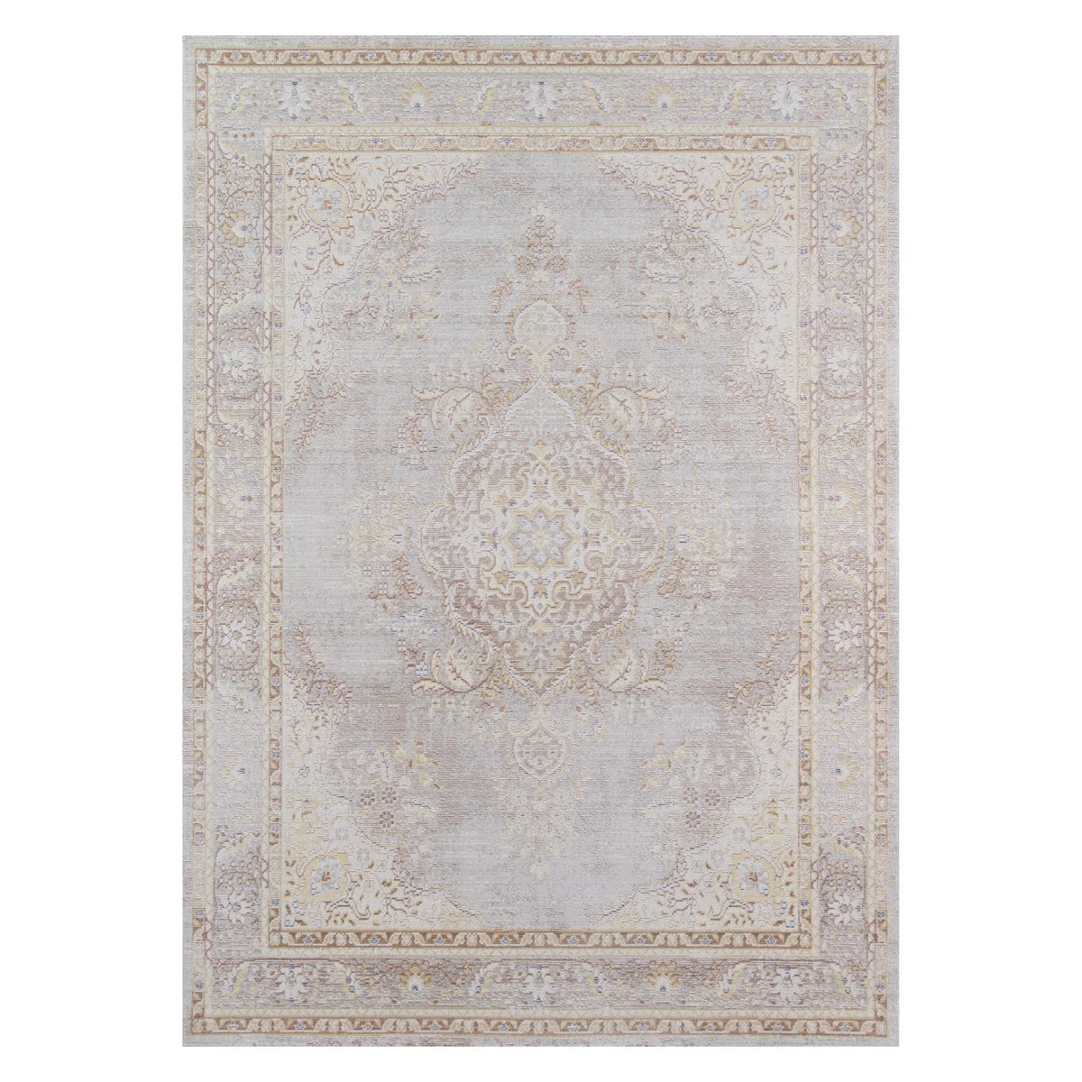 Blue Polyester Machine Made Area Rug 7'10" X 10'6" B603772
