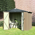 8' x 6' Storage Shed with Double Doors and Lock E161