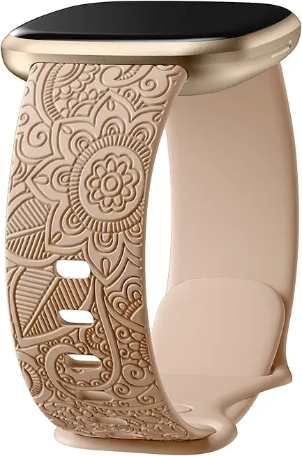 Floral Pattern Soft Replacement Wristbands Strap B650566