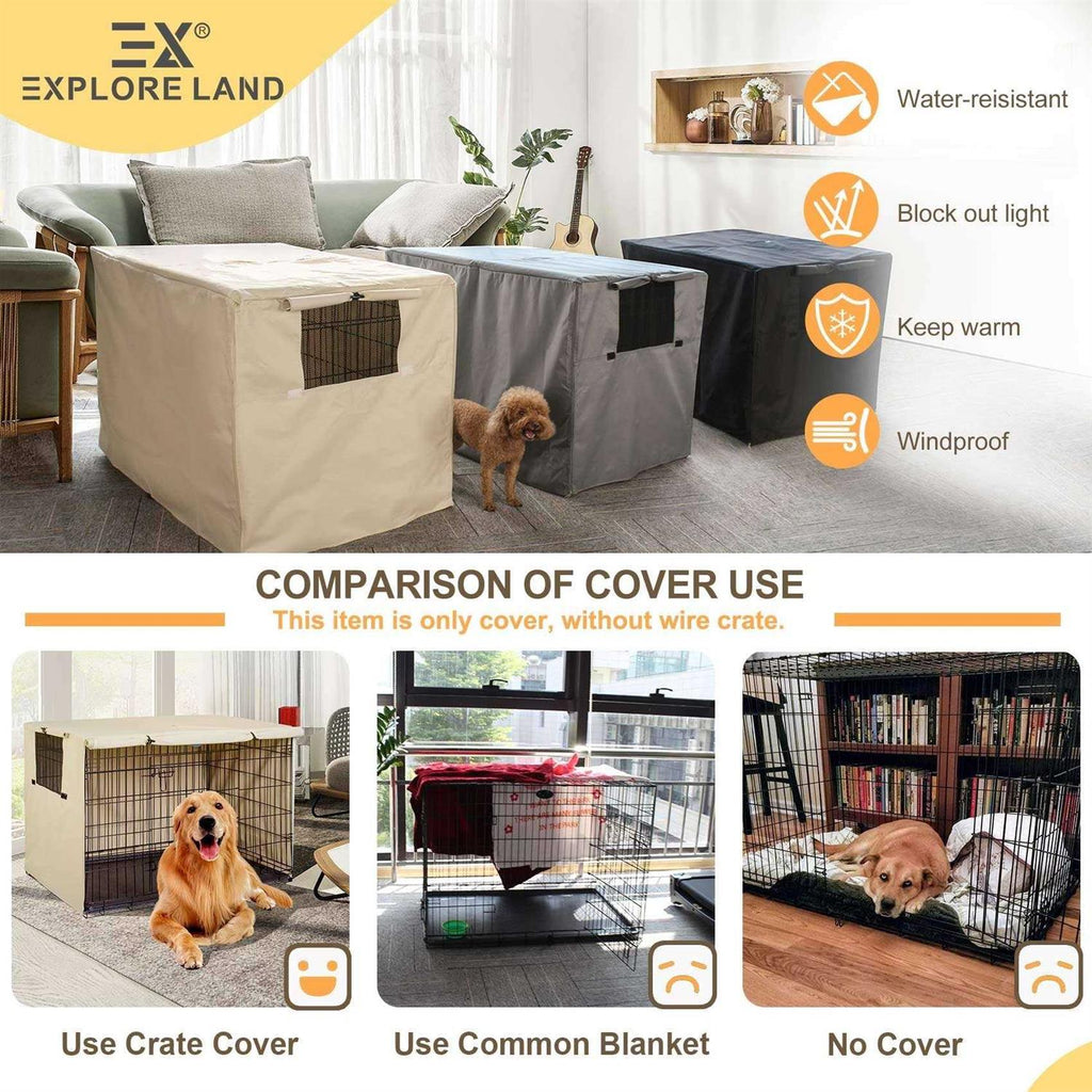 Dog Crate Cover Durable Polyester Pet Kennel Cover C103395