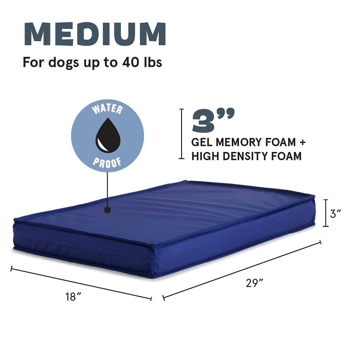 Waterproof Outdoor Dog Bed with Removable Cover Y71801