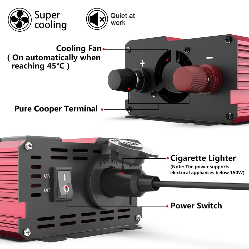 3000W Modified Sine Wave Car Power Inverter U109599
