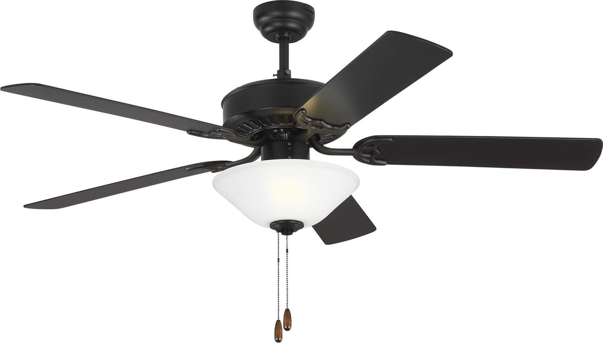 White Outdoor Ceiling Fan with 5 MDF Blades Y488931