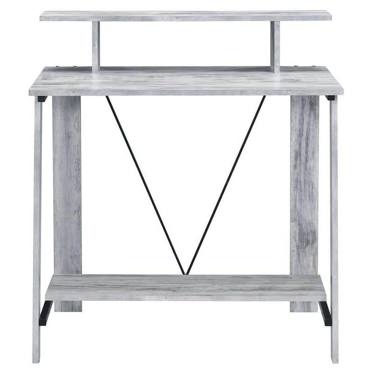 Antique White and Black Wood Writing Desk M648695