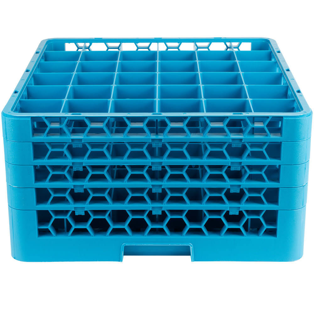 36 Compartment Glass Rack with 4 Extenders X662