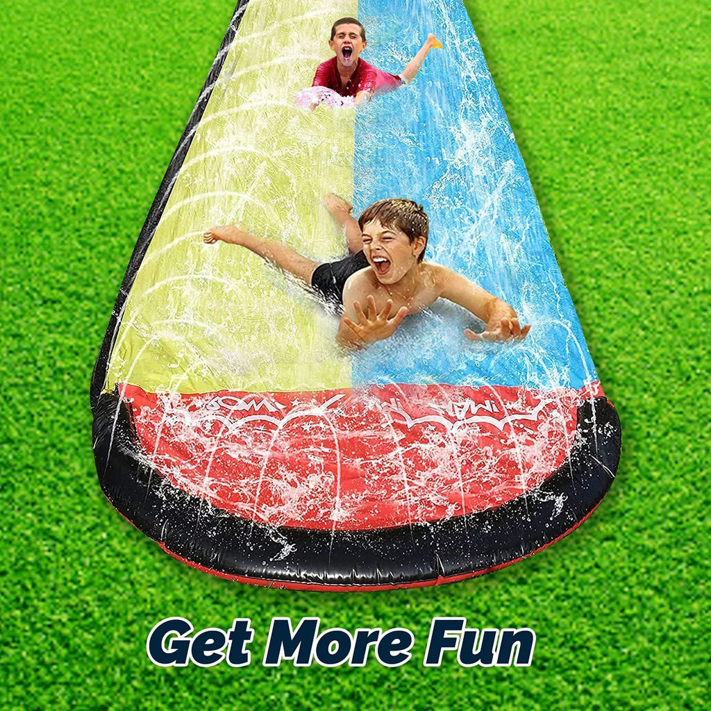 15.5Ft Inflatable Lawn Water Slide and Crash Pad A850