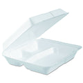 White Foam Hinged Lid Container C699549