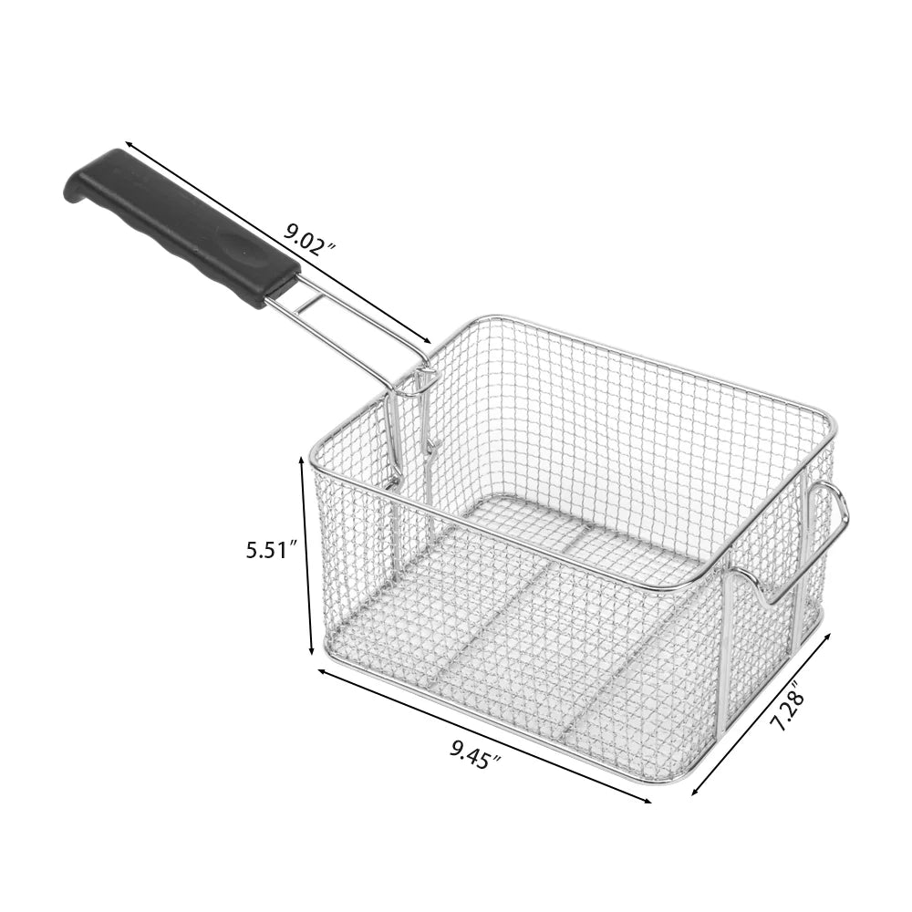12.5QT Stainless Steel Electric Deep Fryer U4072