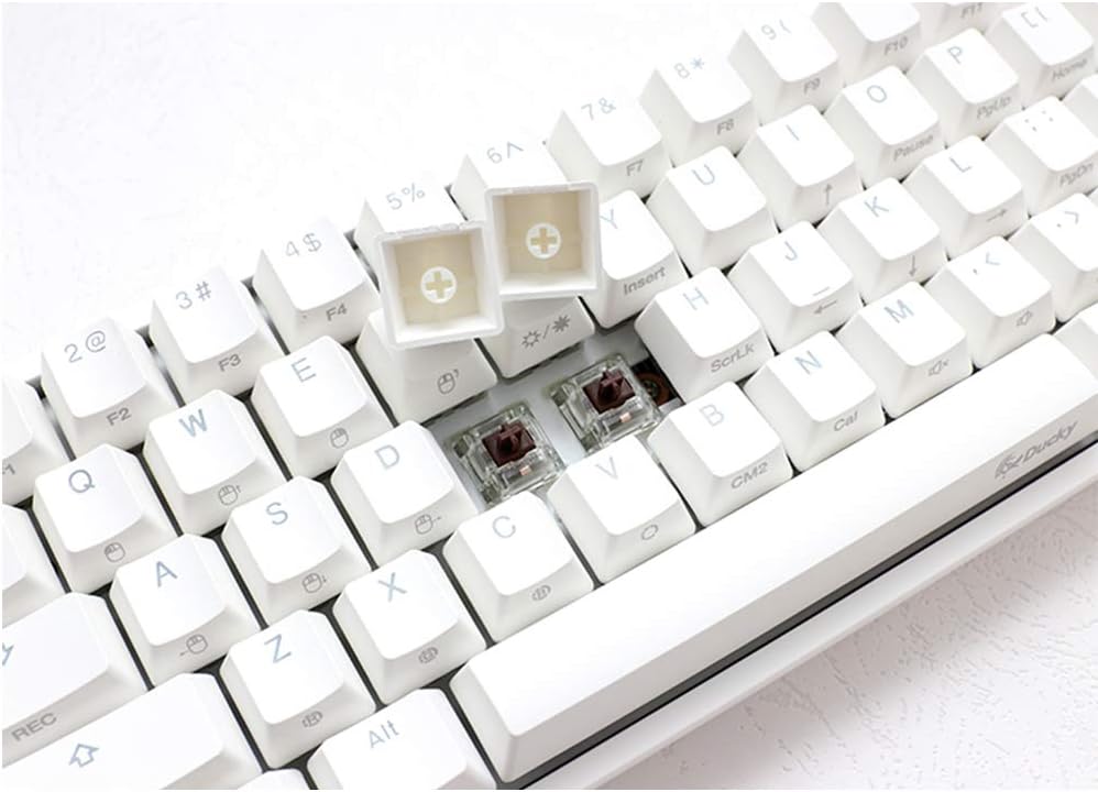 Pure White 60% Double Shot PBT Mechanical Keyboard C391
