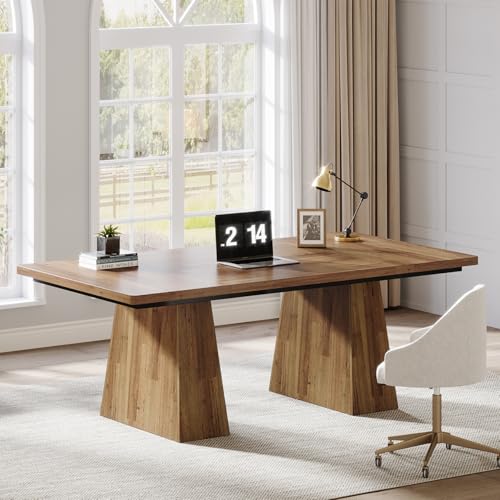 63-Inch Black Executive Desk Y93192
