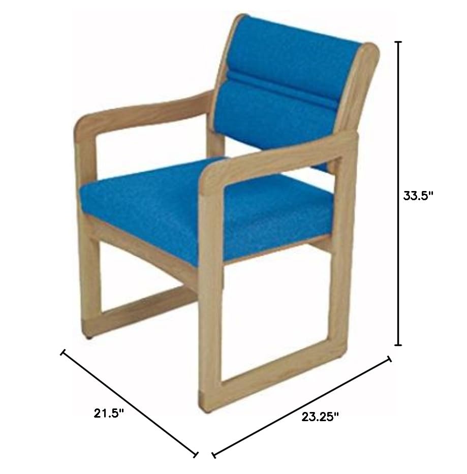 Light Oak Guest Chair with Arms J259