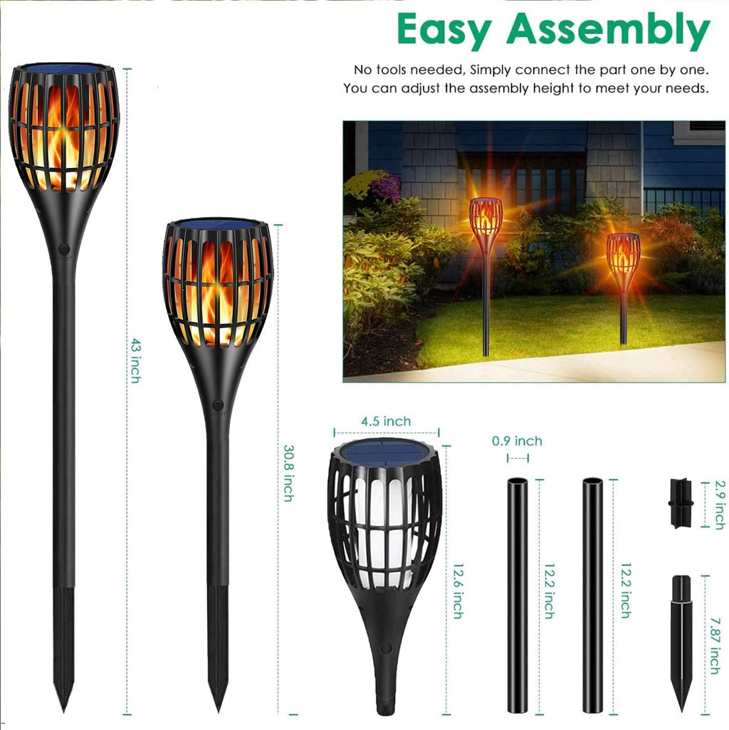 Solar Torch Lights with Flickering Flames A975541