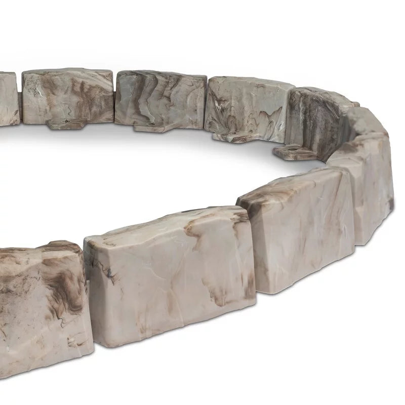 Brown Faux Stone Landscape Edging Kit I507933
