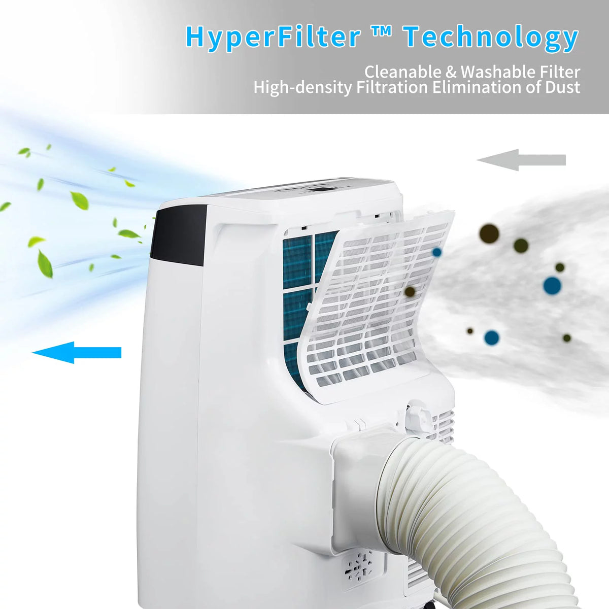 Portable Air Conditioners Fan, 10,000 BTU, with Dehumidifier, Remote Control & Window Kit Q675781