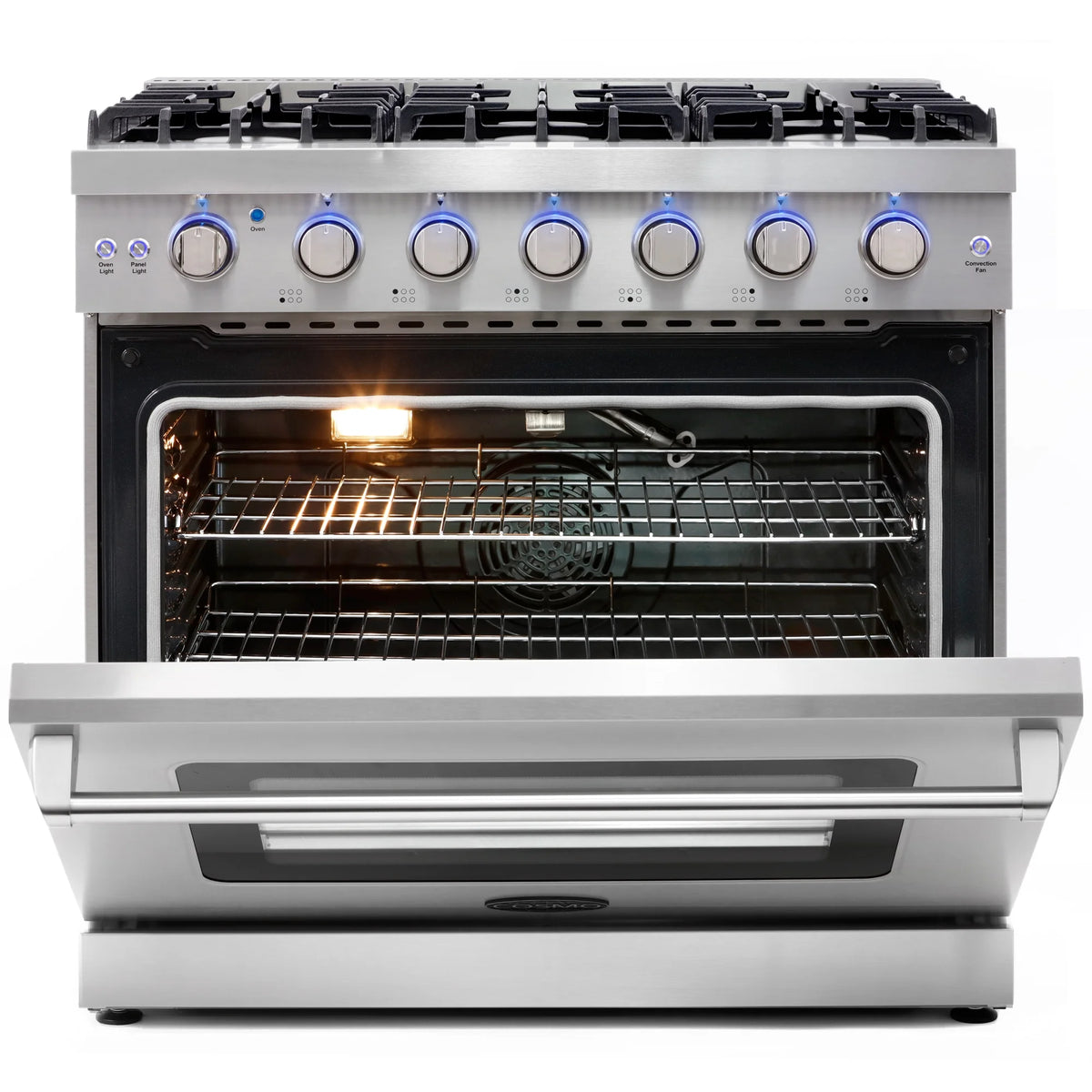 3 Piece Kitchen Appliance Package with Gas Range Range Hood and Wine Refrigerator I823642