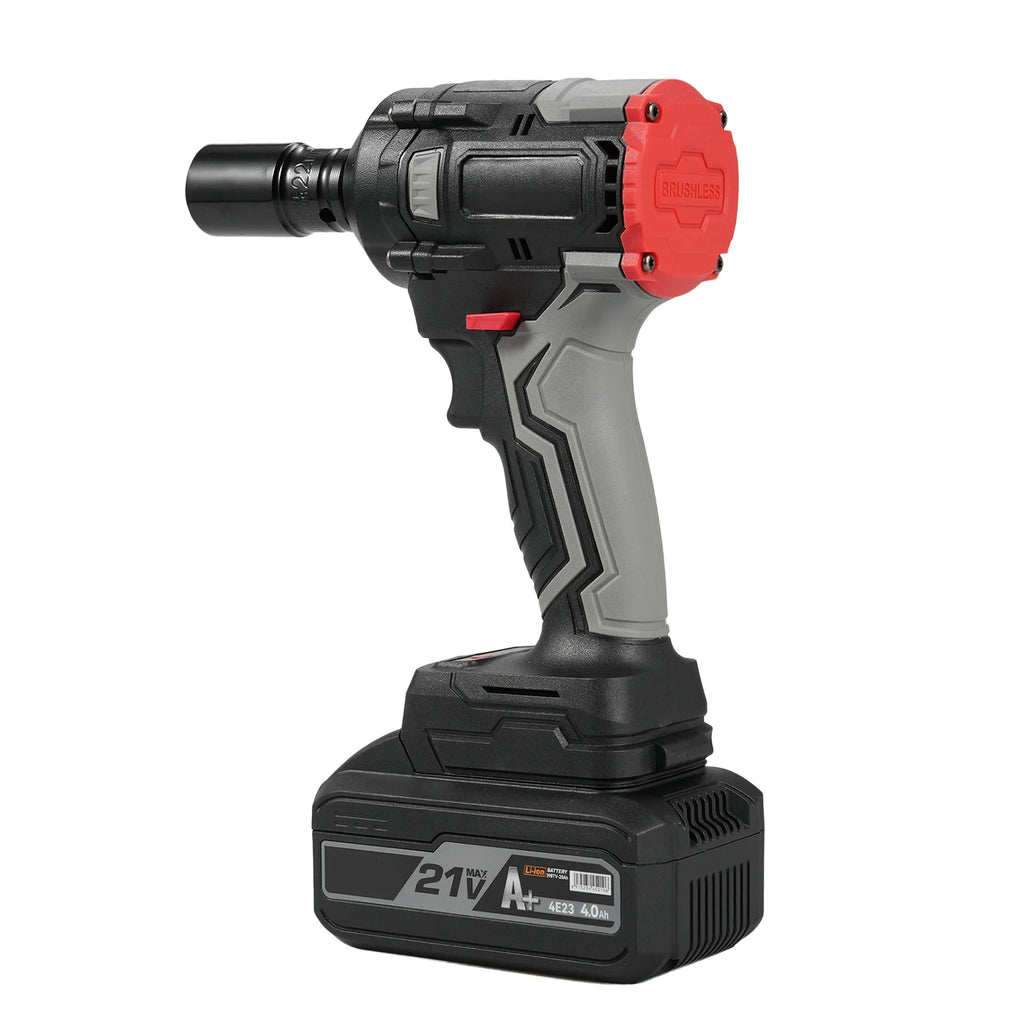 1/2 Inch 21v Electric Wrench with 4.0ah Battery and 17pcs Y618096