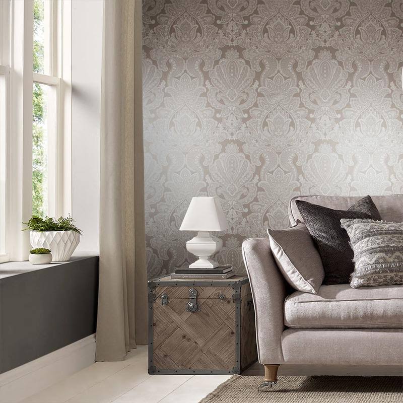 Souk Damask Sky Wallpaper L3891