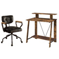 Wooden Writing Desk and Swivel Office Chair K309657