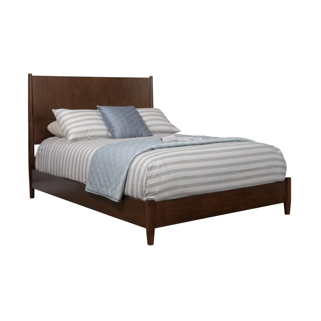 Black Wood Queen Panel Bed P51576