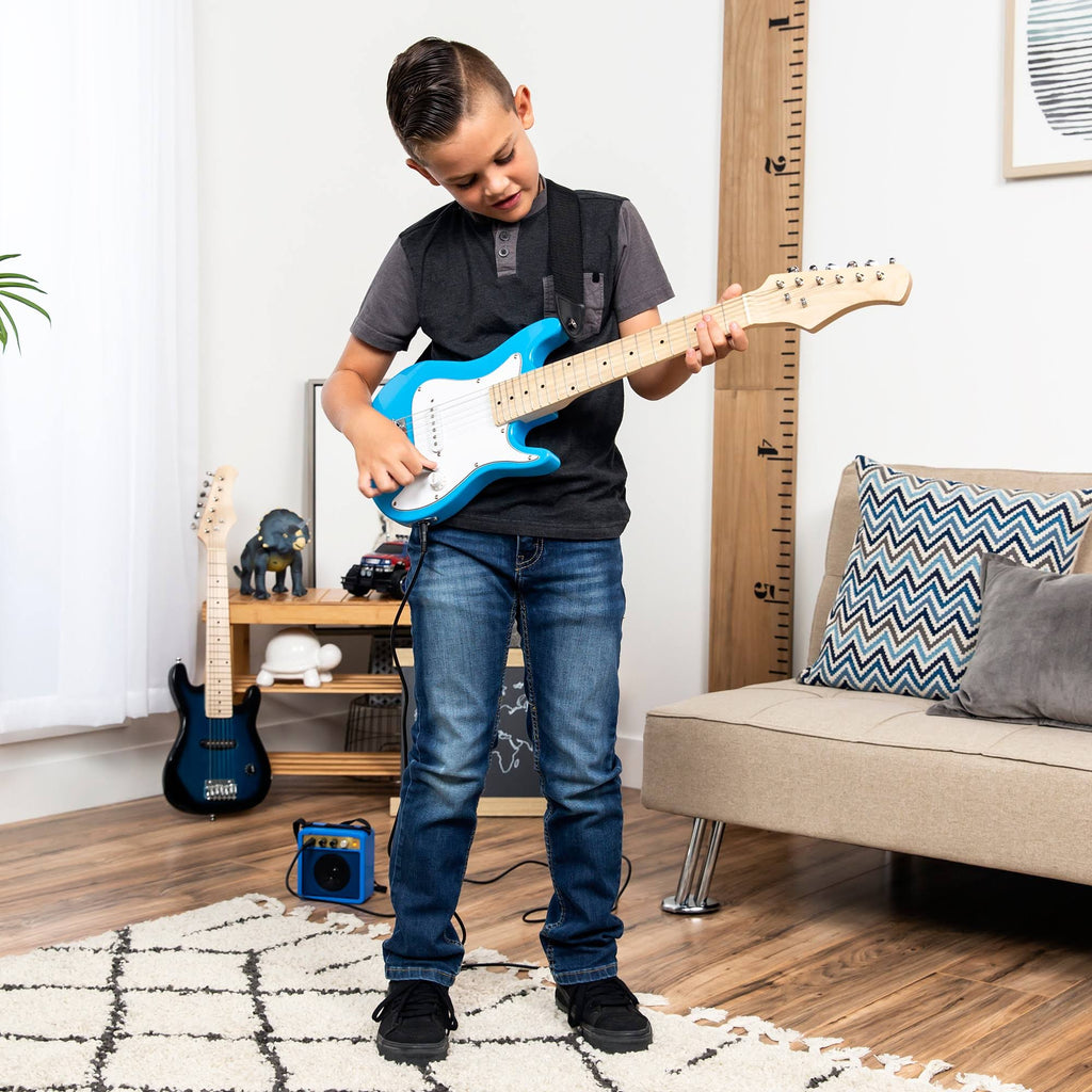 Light Blue Kids Electric Guitar Starter Kit with 5W Amplifier U473773