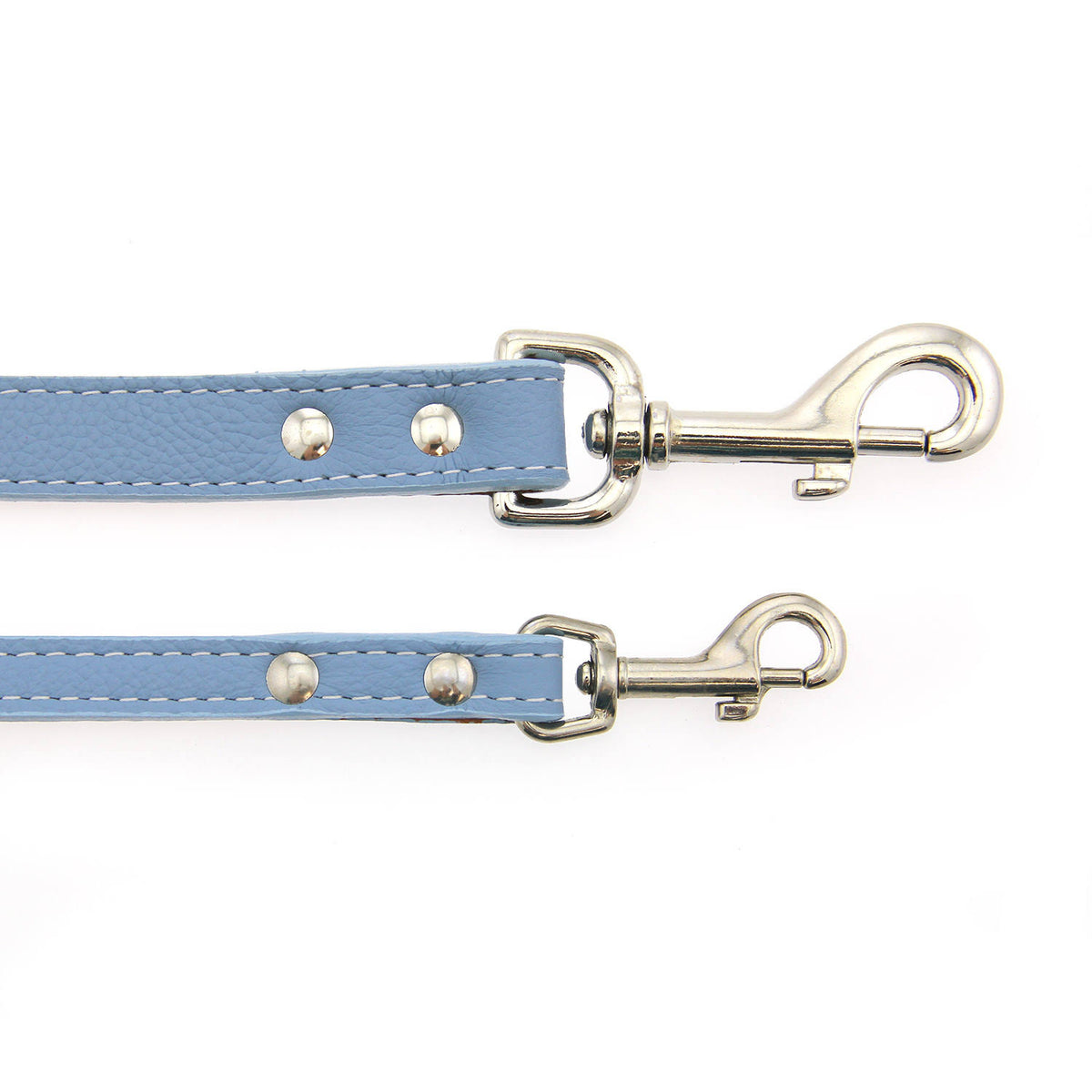 Light Blue Leather Dog Leash A910559