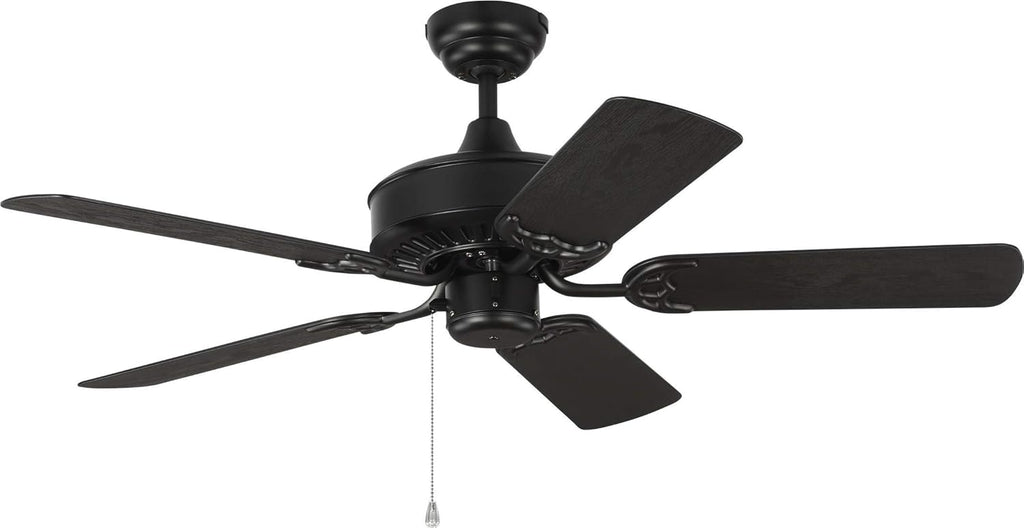 White Outdoor Ceiling Fan with 5 MDF Blades Y488931