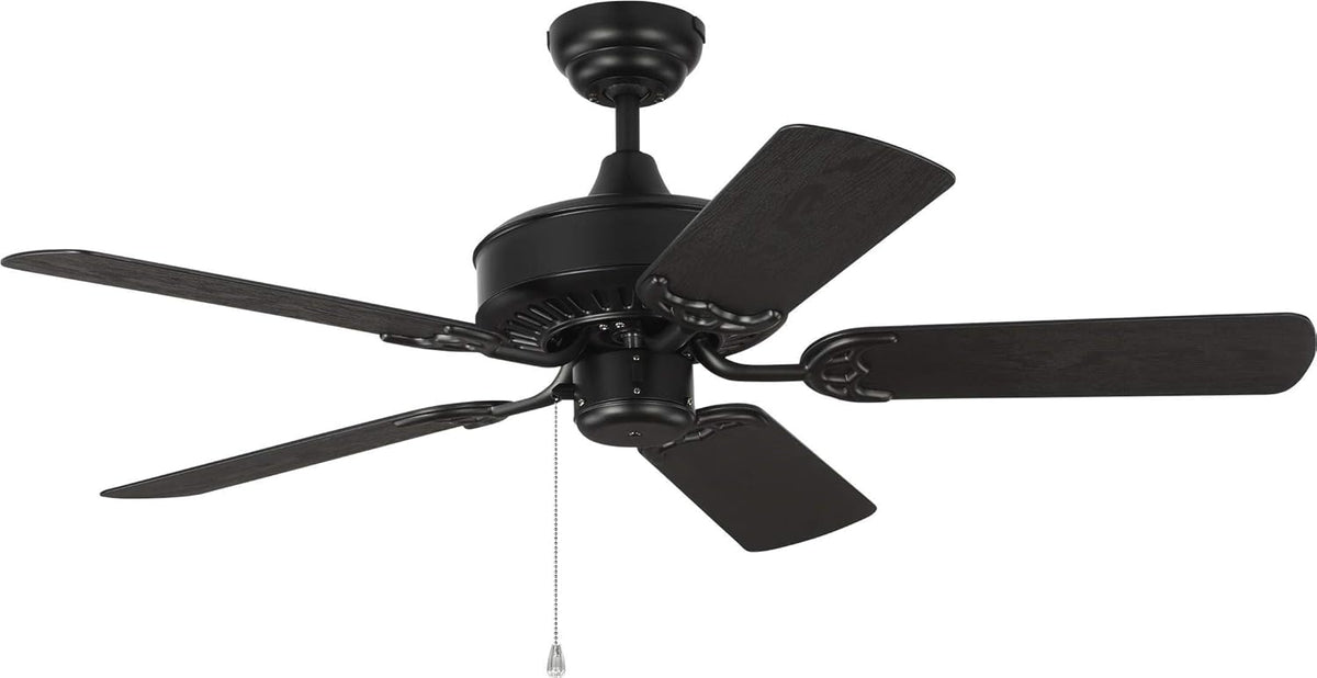 White Outdoor Ceiling Fan with 5 MDF Blades Y488931
