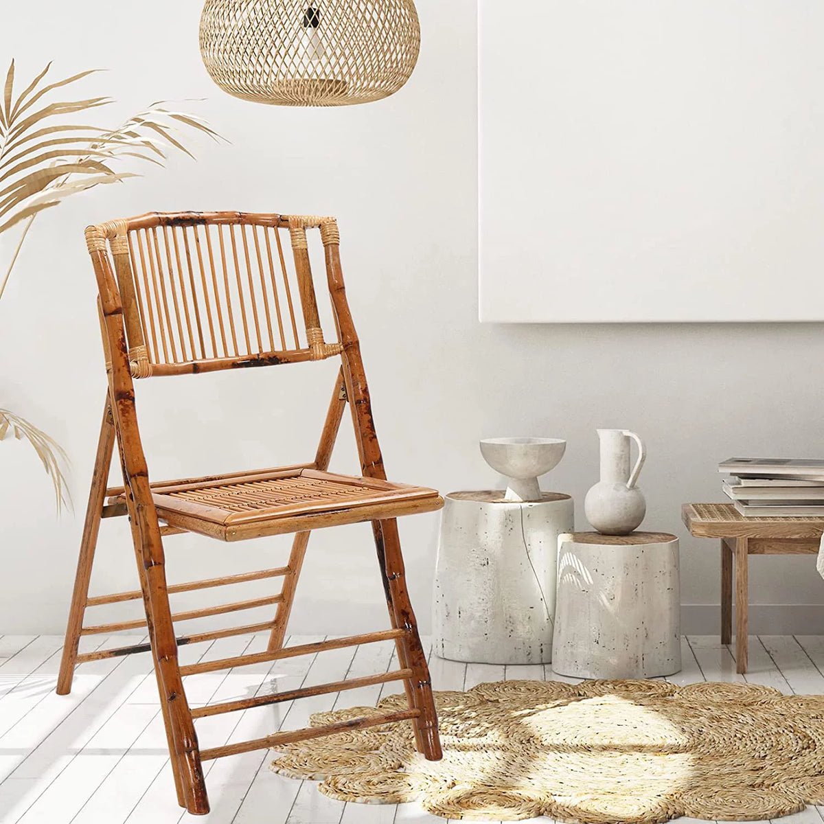 Bamboo Folding Chair 4 Pack H392